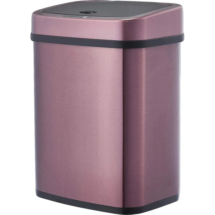 AmazonBasics ? Automatischer Mülleimer aus Edelstahl, rechteckig, 12 l