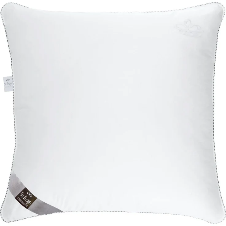 SEI Design Kopfkissen 2-er PackKopfkissen Air Softfill Collection SWAN DE LUXE 80x80 Bezug, Füllung: 100% Polyester Mikrofaser, Bezug: 100% Baumwolle, Seitenschläfer, Rückenschläfer, Bauchschläfer, 2-er Pack, Mikrofaserfüllung Baumwollbezug 2x Reißvers... – Bild 4