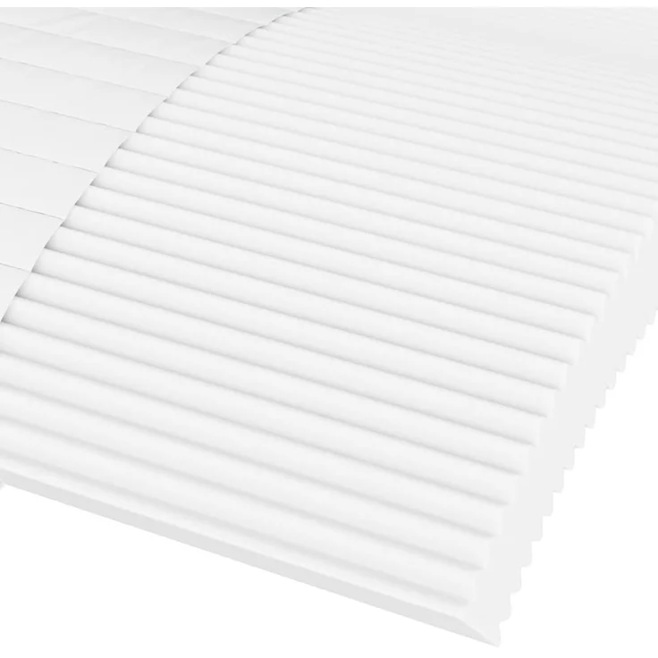 vidaXL Schaumstoffmatratze Weiß 180x210 cm Härtegrad H2 H3 4016636 – Bild 6
