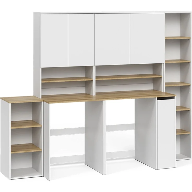 Badmöbel-Set Viktor Weiß/Artisan-Eiche 6-teilig Vicco – Bild 1