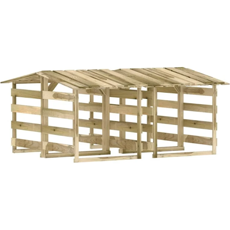 vidaXL Pergolen mit Dach 4 Stk. 100x90x100 cm Kiefernholz Imprägniert 3096646 – Bild 2