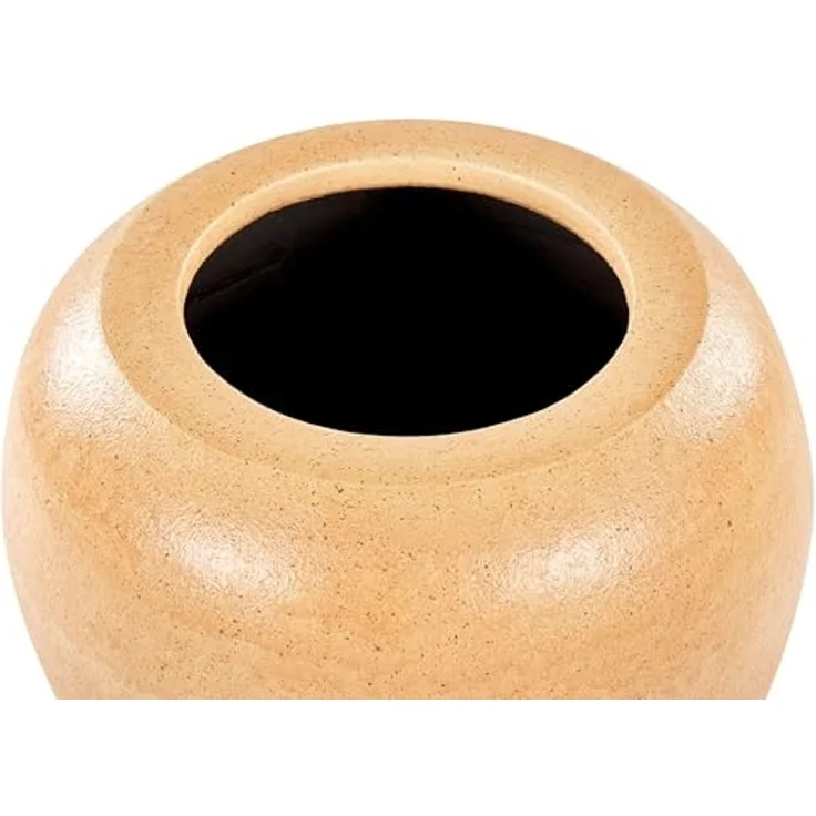 Dekovase SKIONE 34 cm Keramik Hellbraun – Bild 5