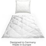 Welt der Träume Bettdecke + Kopfkissen Mikrofaser Bettdeckenset Set Bettdecke 135x200 und Kissen 80x80, Füllung: 100% Polyester, Bettdecke Steppdecke Schlafdecke Set Kissen und Bettdecke, 2 tlg.