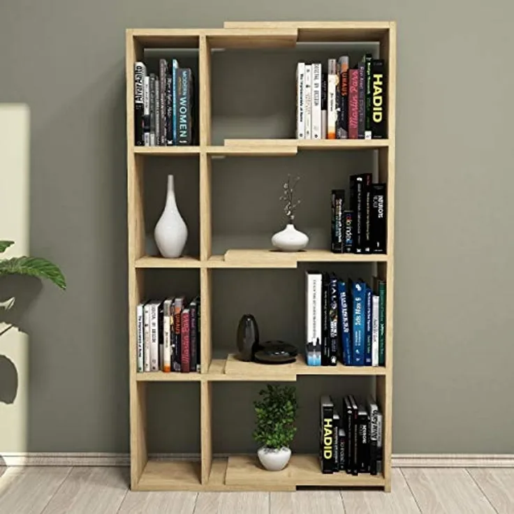 Homemania Bücherregal, Holz, 73,6 x 22 x 130,8 cm