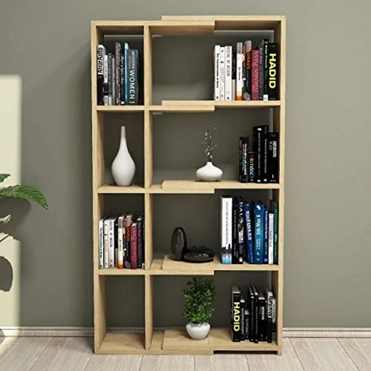 Homemania Bücherregal, Holz, 73,6 x 22 x 130,8 cm – Bild 1