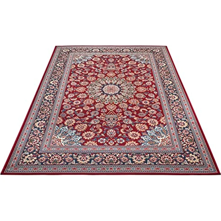 Hanse Home Kadi In- & Outdoor Teppich Orientalisch – Orient Flachgewebe, Orientalisches Design Klassisch, ÖKO-TEX Wetterfest & UV-beständig für Balkon, Terrasse, Garten – Rot Blau, 120x180 cm – Bild 9