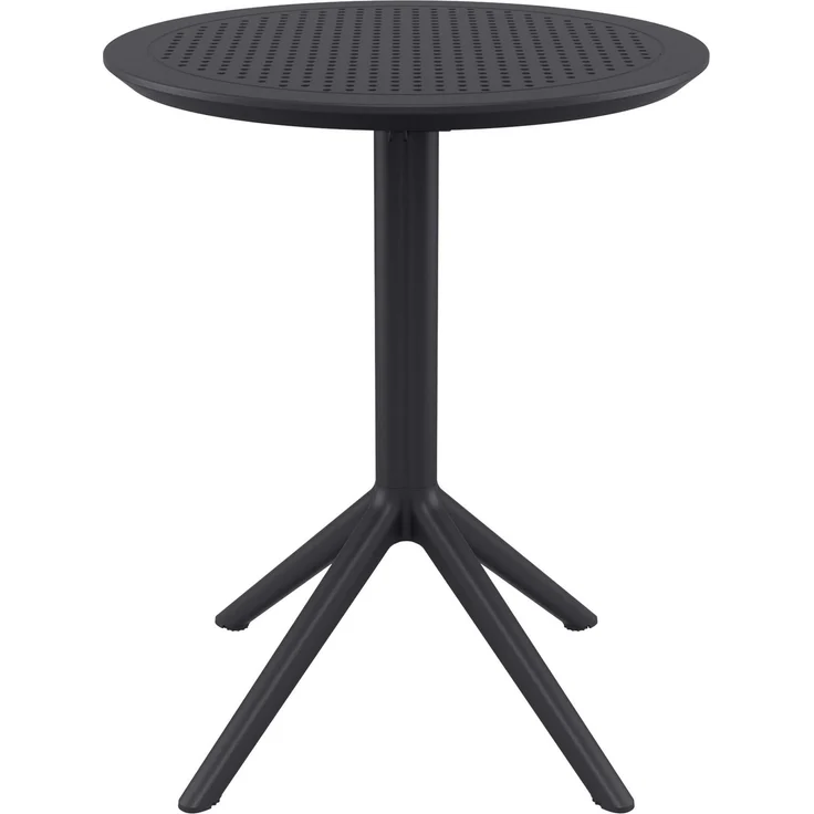 CLP Klapptisch wetterfest Sky klappbarer Gartentisch für den Außenbereich,Farbe:schwarz;Form:rund – Bild 4