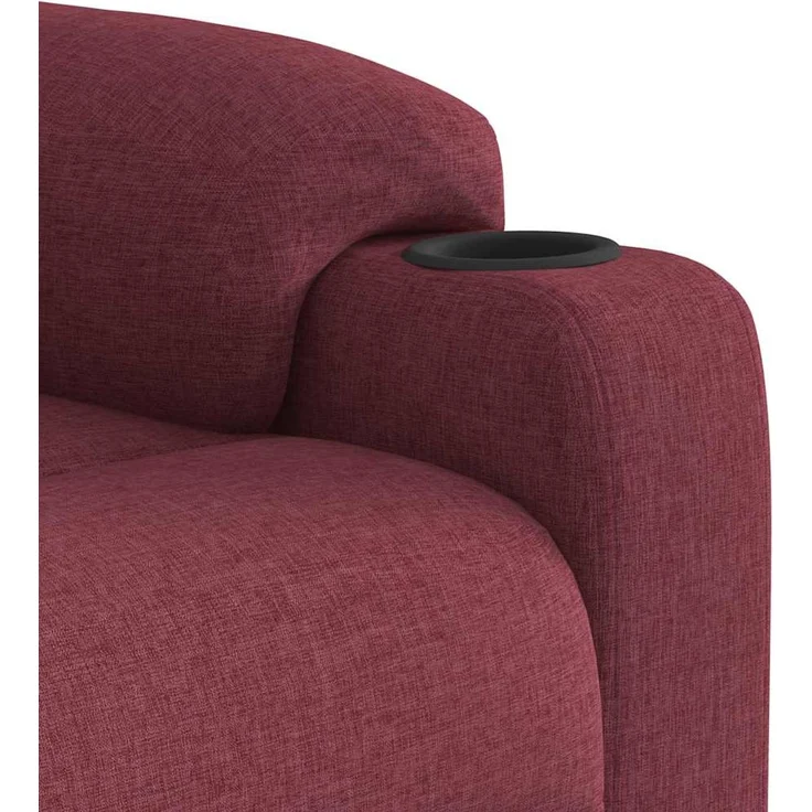 vidaXL Massagesessel mit Aufstehhilfe Weinrot Stoff 3303045 – Bild 11