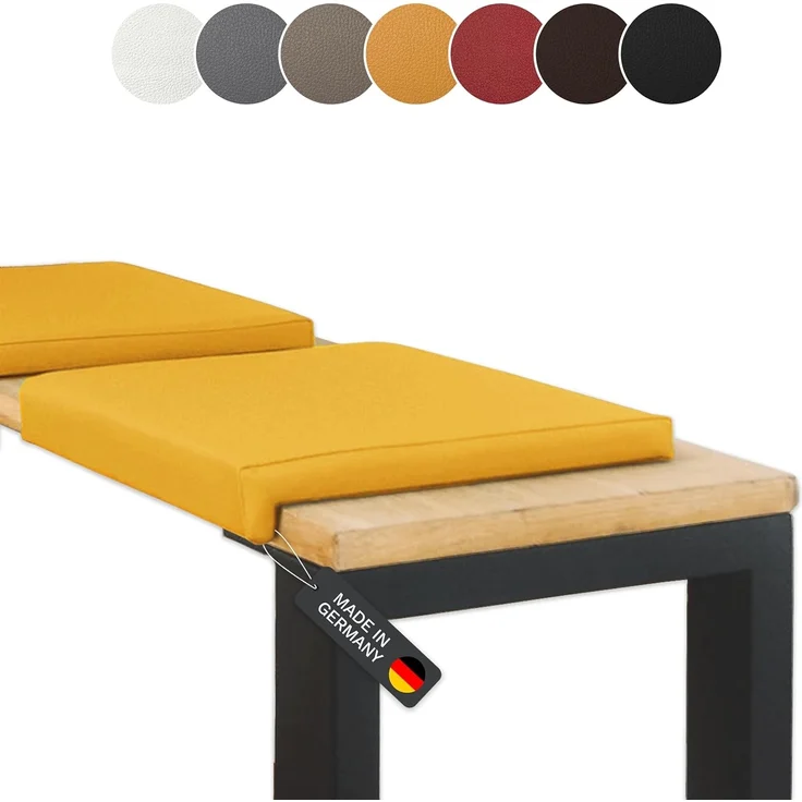 Lycce Bankauflage Klemmkissen, Sitzkissen 1 Leiste, 35cm Klemmtiefe, weich gepolstert, (1 St), verrutscht nicht, hochwertiger Kunstlederbezug, verschiedene Farben – Bild 1