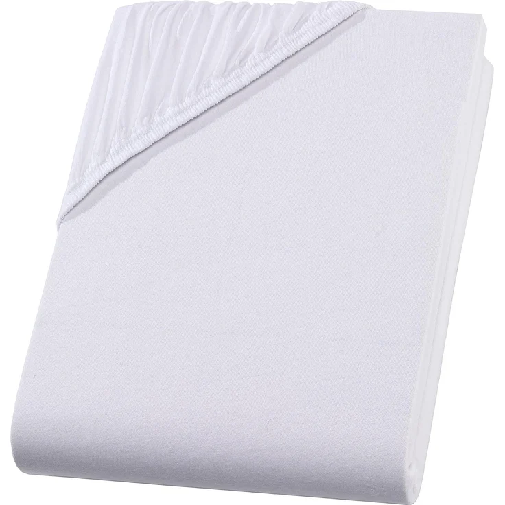 Müskaan Spannbettlaken Jersey Spannbettlaken, Baumwolle, (1 Stück), mit Gummizug – Bild 1