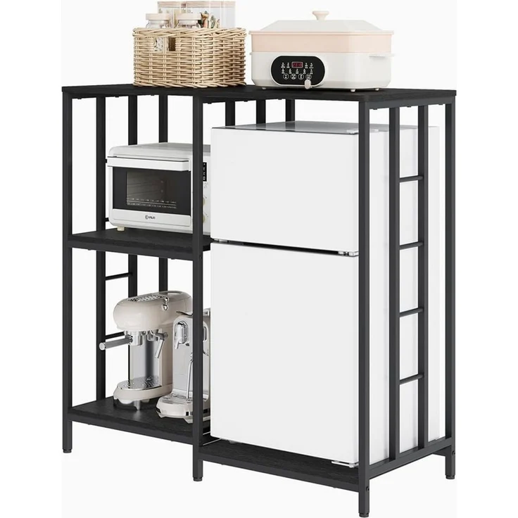 GarveeMore Küchenregal Mini-Kühlschrankständer Mit Aufbewahrungs-Kaffeebar-Schrank – Bild 1