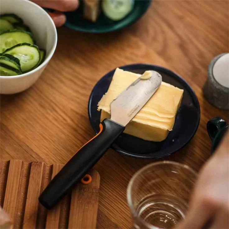 Fiskars 'Functional Form' Buttermesser, Edelstahl schwarz, 8 cm – Bild 3