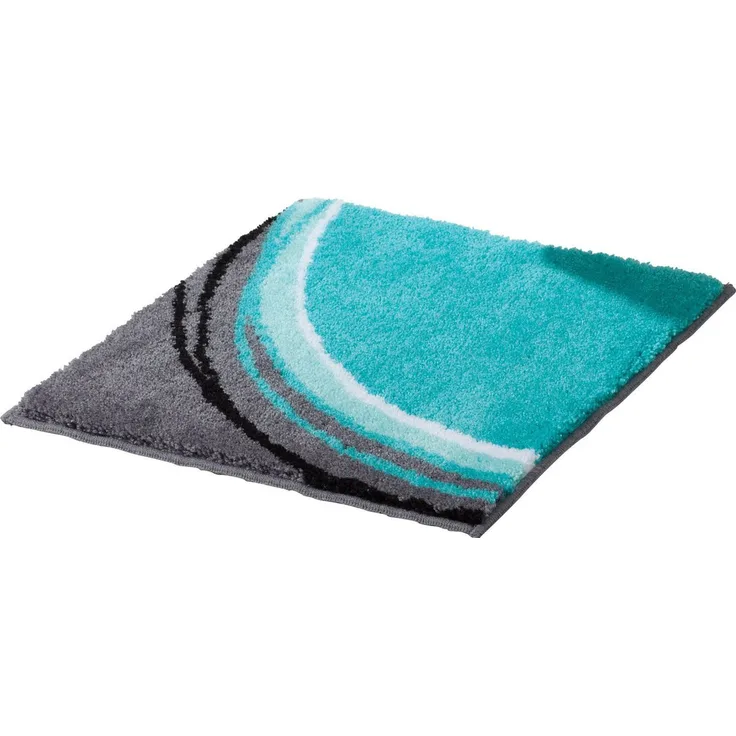 Erwin Müller Badematte WC-Vorlage "Mykonos", Höhe 20 mm, eckig, Grafik