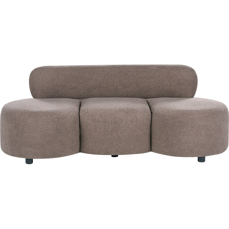 Sofa 3-Sitzer BLAVAND Bouclé Taupe – Bild 4