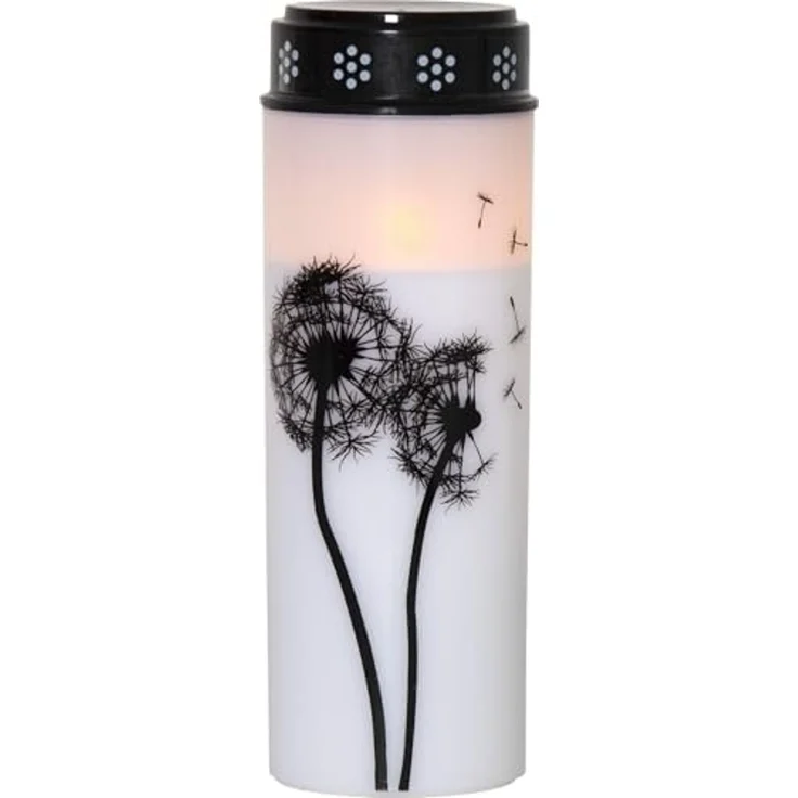 LED Grabkerze -Dandelion', Timer, hohe Leuchtdauer, warmweiß, 21cm – Bild 2