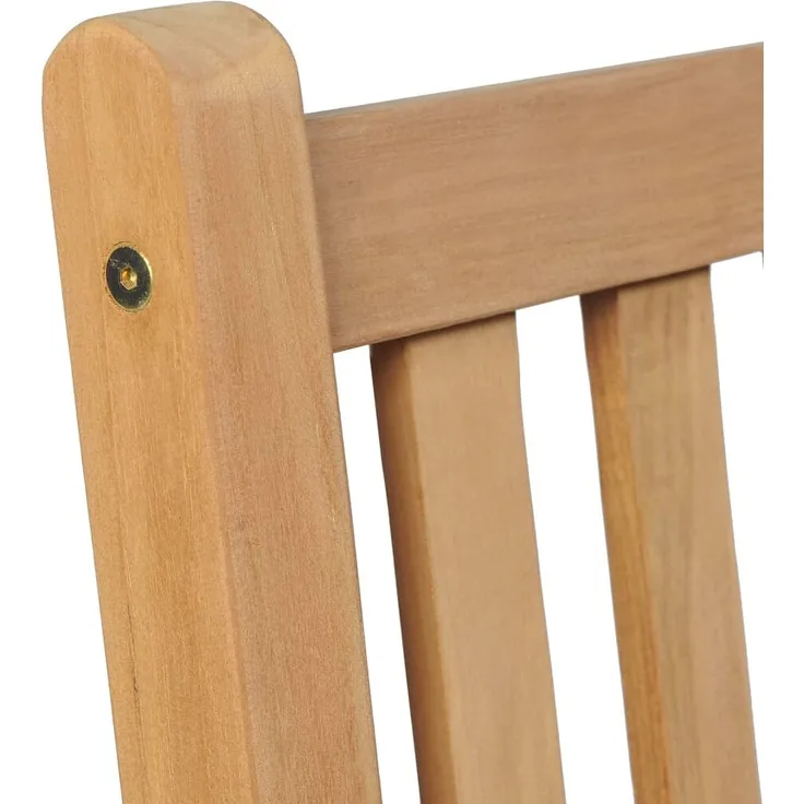 vidaXL Gartenstühle 6 Stk. Graue Karomuster-Kissen Massivholz Teak 3073045