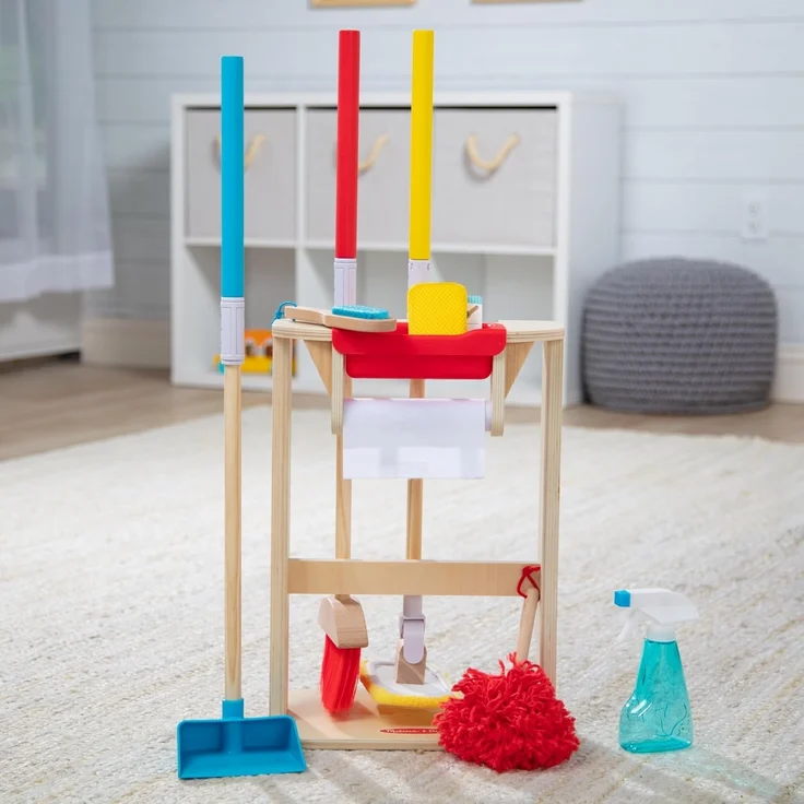 Melissa & Doug Deluxe Reinigungsspielset Funkeln & Glänzen | Holzspielzeug | Kinderspielzeug reinigen | Rollenspielzeug | 3+ | Geschenk für Jungen oder Mädchen | FSC-zertifizierte Materialien – Bild 10