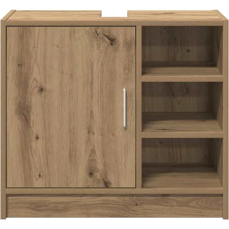 vidaXL Badezimmerschrank Artisan-Eiche 63 x 29 x 55 cm Holzwerkstoff 869213 – Bild 5