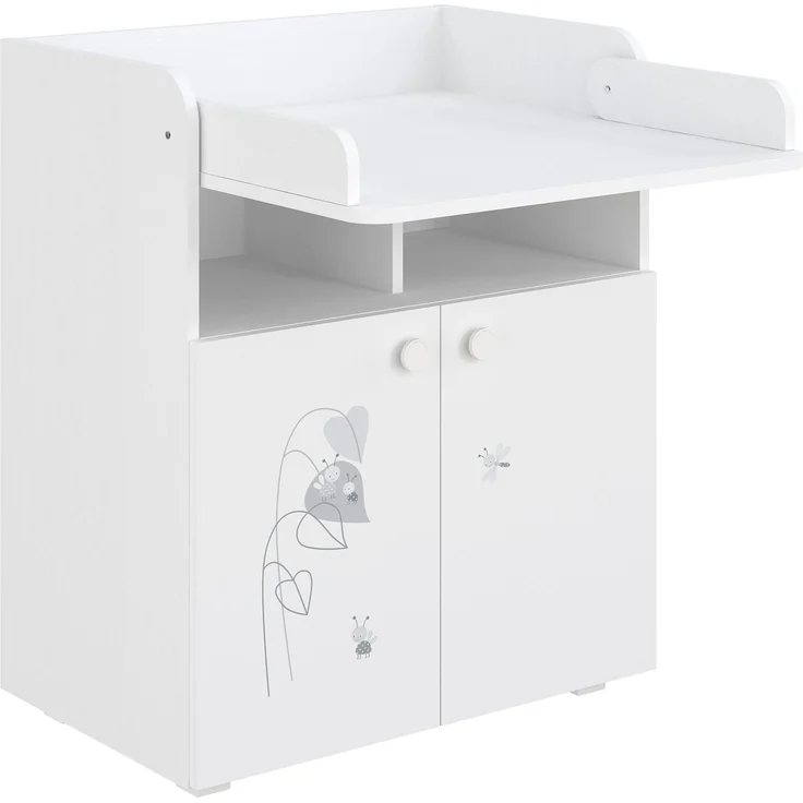 Shefa Kids Wickelkommode 700 Amis Weiß - 70 x 86 x 47 cm - Abnehmbarer Wickelaufsatz – Bild 2