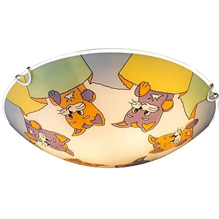 LED Kinderzimmer Deckenleuchte mit Katzenmotiv KIDDY