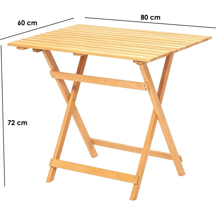 Skye Decor 'My022' Gartentisch, Braun, 80 x 72 x 60 cm – Bild 5
