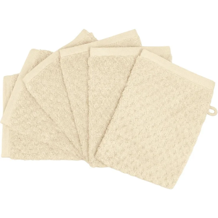 OTTO home Waschlappen Corrin, 6 Premium Waschlappen, 500 gr/m², 16x22cm, (6-St), 100% Baumwolle, mit Struktur, weich, uni, 5 Jahre Garantie – Bild 3
