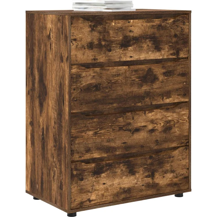 vidaXL Stauraumschränke 80 x 48 x 105 cm Holzwerkstoff Räuchereiche 3406230 – Bild 3