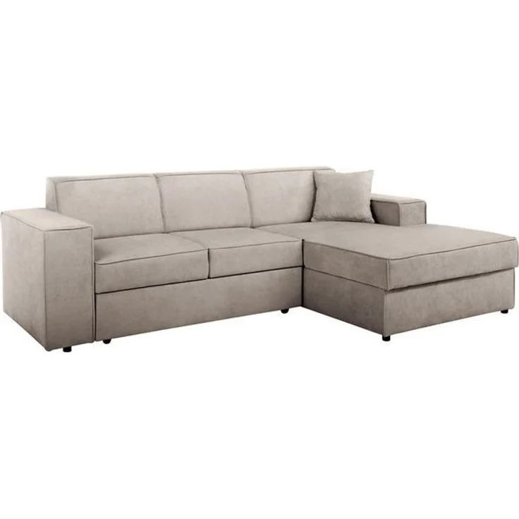 Beautysofa Ecksofa PEDRO L mit oder ohne Schlaffunktion, Auswahl der Seite (links/rechts), stilvoll & bequem für jedes Wohnzimmer – Bild 4