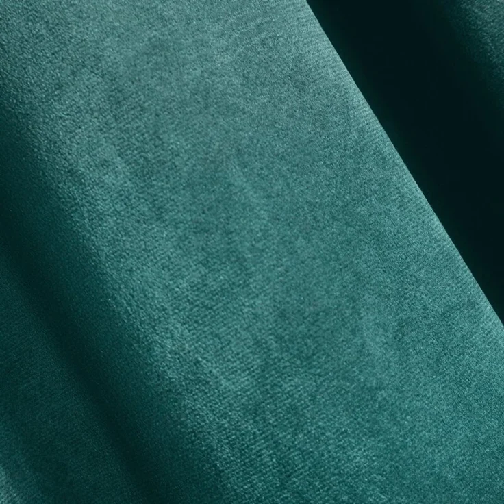 Samtvorhang Velours Vorhänge zum Wohnzimmer Prachtvoll Elegant dunkeltürkis 140x270 cm Kräuselband – Bild 7