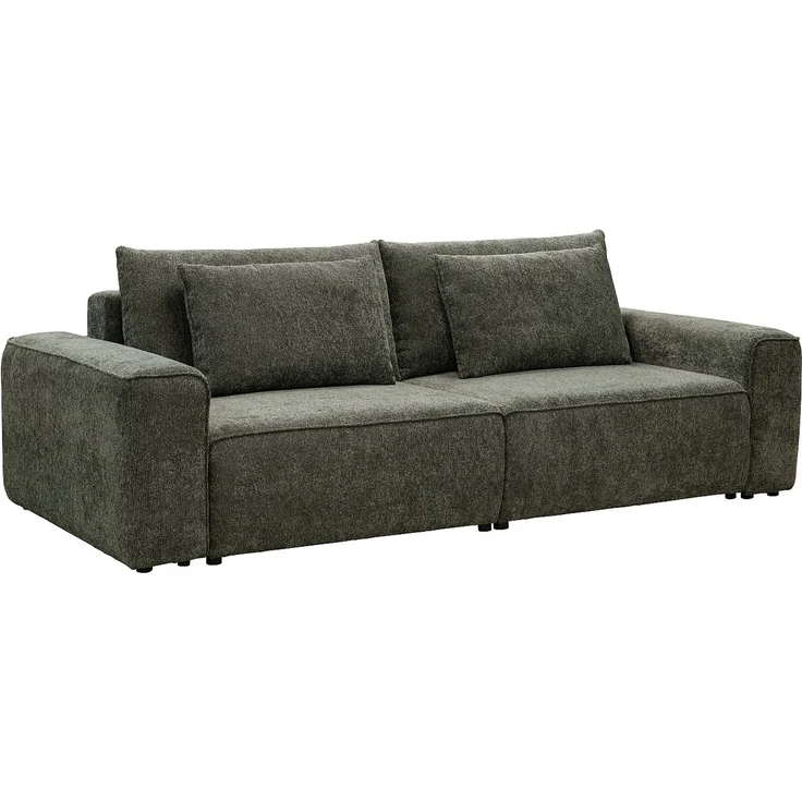Vente-unique - RICAPO - Schlafsofa - Plastik - Kunststoff (PVC) - Grün - 266 x 125 x 90 cm – Bild 4