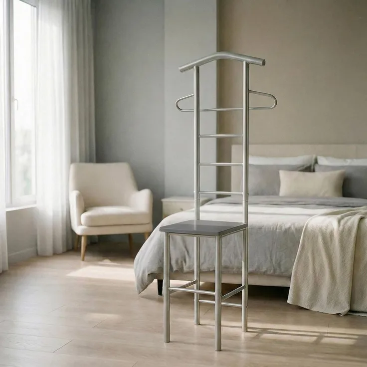 CARO-Möbel Herrendiener JIVO, Herrendiener Kleider Ständer Stummer Diener Kleiderbutler Garderobe St