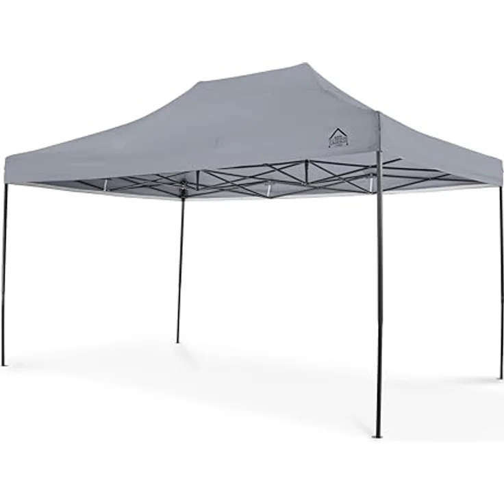 All Seasons Gazebos 3x4. 5m vollständig wasserdichtes Faltpavillon - Metallisch Grau – Bild 2