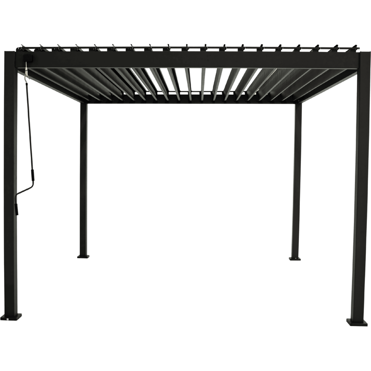MIRADOR Pergola 88 Basic 3x3,6 Stahl & Aluminium Anthrazit verstellbares Lamellendach