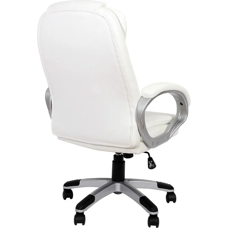 Schreibtischstuhl Weiß 120 KG Chefsessel Computersitz Bürostuhl Drehstuhl Office – Bild 3