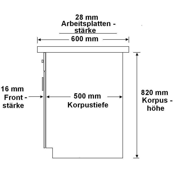 'Bianca' Küchenzeile, Spanplatte Weiß Hochglanz, 240+160 x 60 x 85 cm – Bild 5
