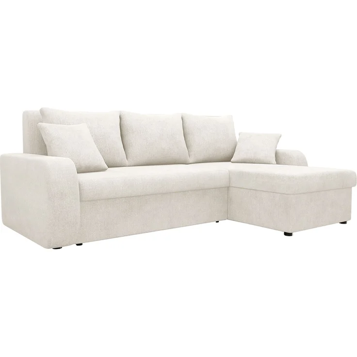 Mirjan24 Ecksofa Kristofer Lux (Farbe: Spirit White), 80 x 147 x 238 cm – Bild 1