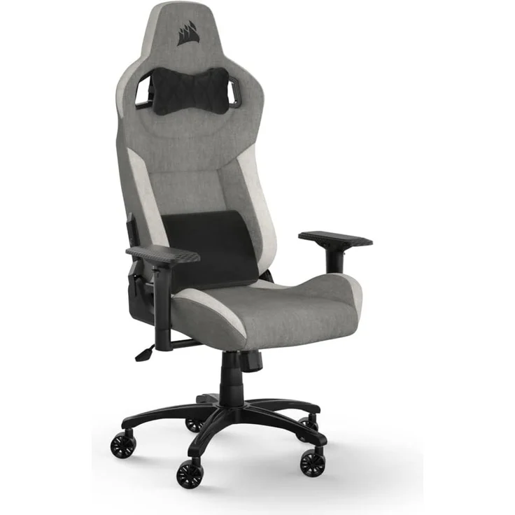 Corsair T3 Rush Gaming-Stuhl, Grau und weiß, One Size – Bild 1