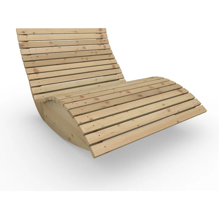 Gartenliege "Schaukel-Sannerl" (Lärche) Breite 120cm Schaukelliege Relaxliege – Bild 7