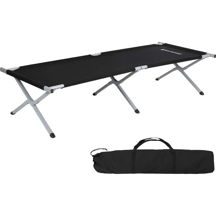 Songmics Campingbett, schwarz, 210 x 72 x 45 cm