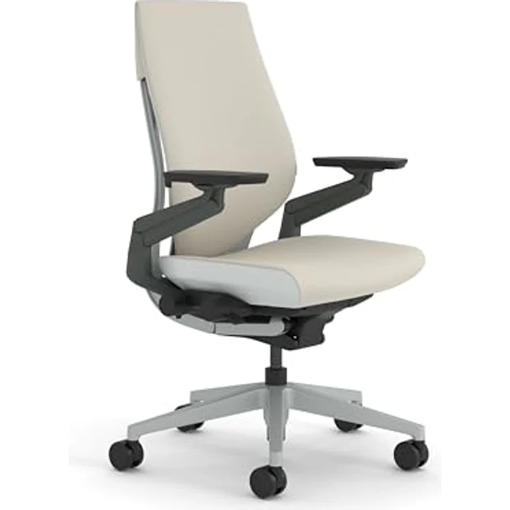 Steelcase Gesture Ergonomischer Bürostuhl mit 360° Armlehnen und 3D-Live Back Lumbalstütze Beige, 66 x 62.5 x 104 – Bild 2