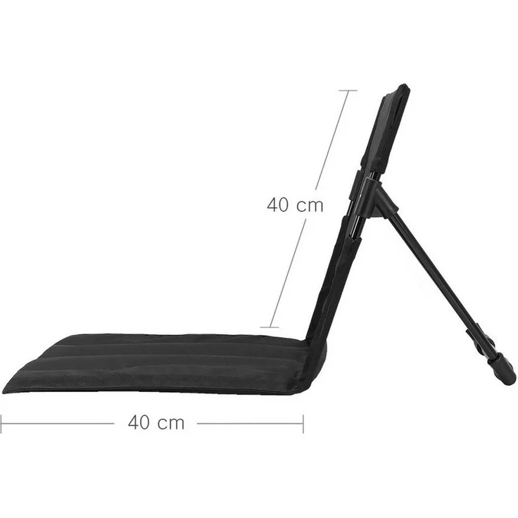 MidGard Klappstuhl Strandsitz ultraleichter Faltstuhl bis 100 kg belastbar! Bodenstuhl, Tragbarer Klappstuhl mit Tragetasche für Outdoor-Aktivitäten – Bild 3