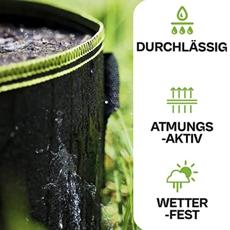 Praknu Pflanzkübel Hochbeet Pflanzsack 70L - 3-STK Vliesstoff - 3 Schilder - Beschriften (3er Set, 3 St), mit Griff - Für Gemüse, Pflanzen & Blumen - Stofftöpfe - Grow Töpfe – Bild 5