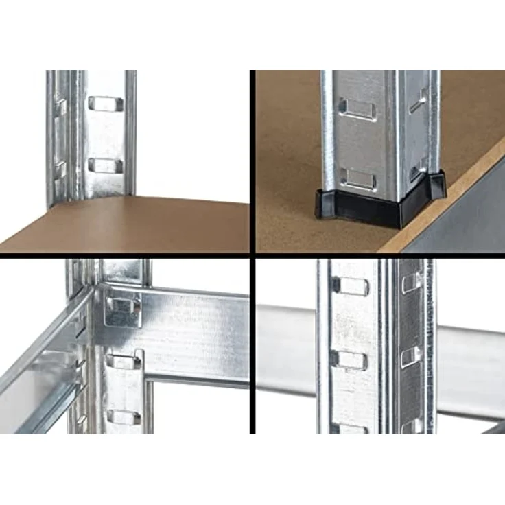 Stagecaptain Werkbank Werkbankregal - Robustes Steckregal für Werkstatt, Lagerraum, Keller, (WBR-175, 1-tlg), Tragkraft gesamt: 625 kg – Bild 6