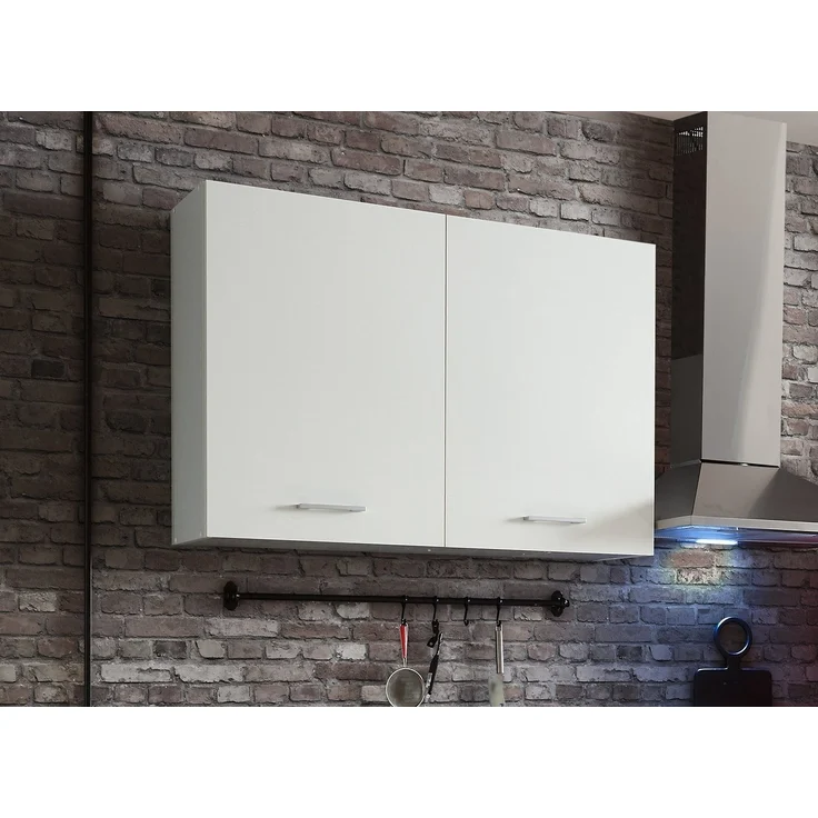 Hängeschrank >Wow< in Weiß matt - 100x72x31 (BxHxT) – Bild 2