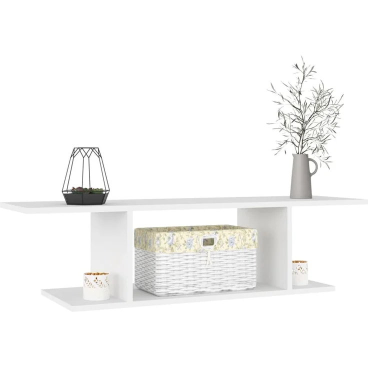TV-Wandschrank, TV Hängeboard Hängeschrank Weiß 103x30x26,5 cm – Bild 3
