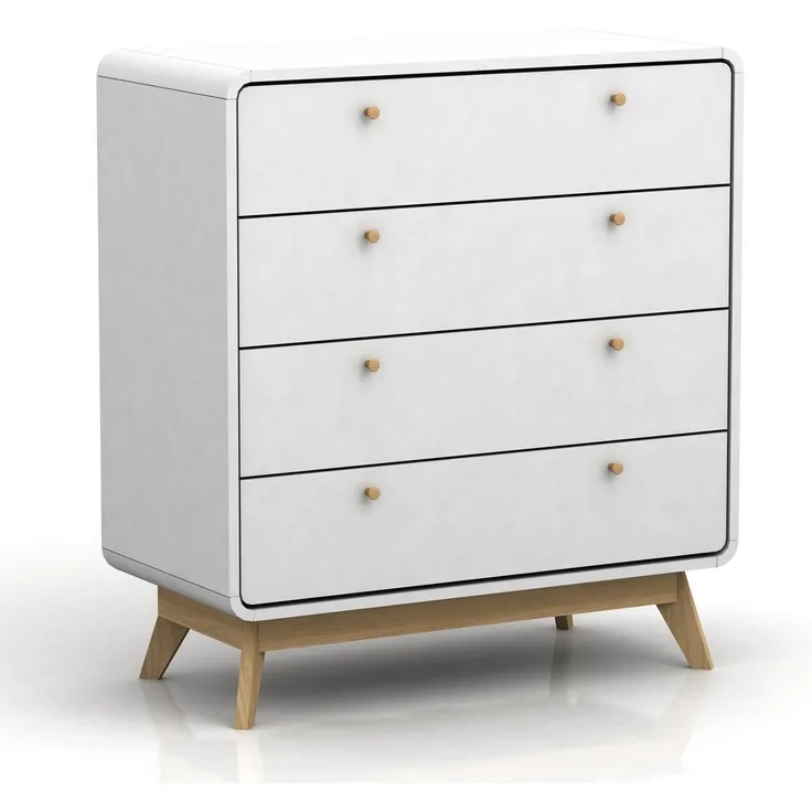 Kommode >Janne< in Weiß - 80x88x39cm (BxHxT)