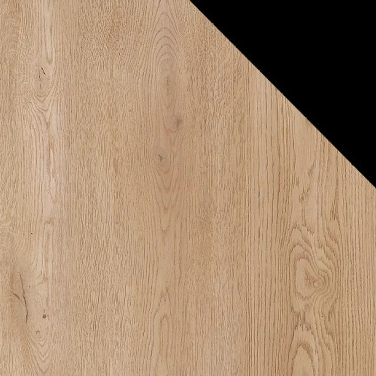 Drehtürenschrank Borton I, Kleiderschrank mit 2 Türen (Farbe: Eiche Cremona / Eiche Cremona + Schwarz) – Bild 6