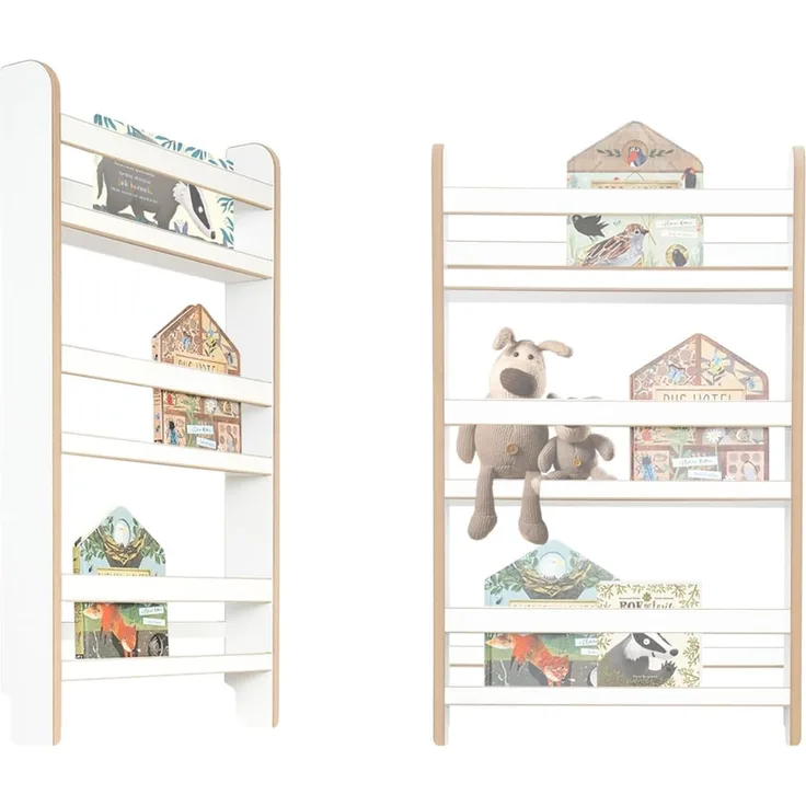 MAMOI® Kinderbücherregal aus Holzwerkstoff – Bücherkiste, Kinderbücherregal, Bücherregal für Kinderzimmer, Bücherbank, Wandregal, Montessori Kindermöbel