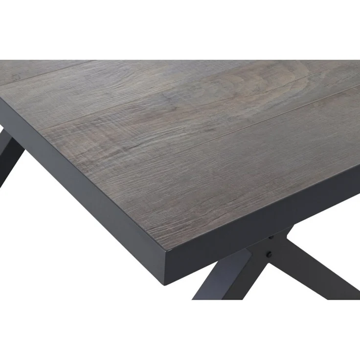 Siena Garden Sincro Tisch, ausziehbar, 160/200x90 cm ? Aluminium (matt anthrazit) & Keramik (washed- – Bild 3