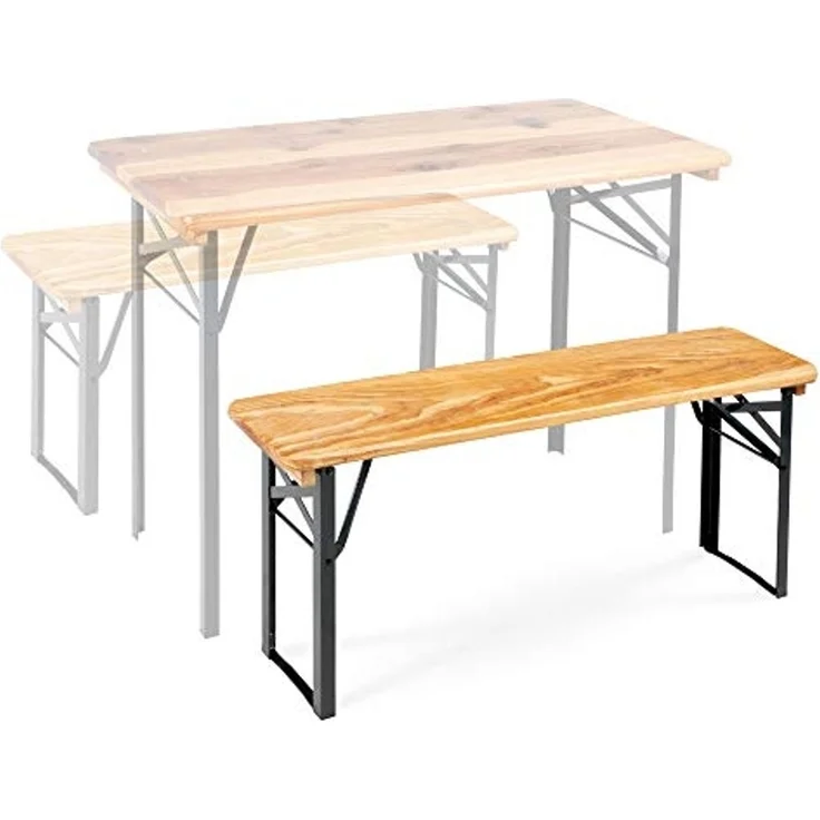 Stagecaptain Sitzbank "Hirschgarten" kurze Bierzeltbank 117 cm (1-St), Gartensitzbank, Campingbank, Gartenbank zusammenklappbar – Bild 2